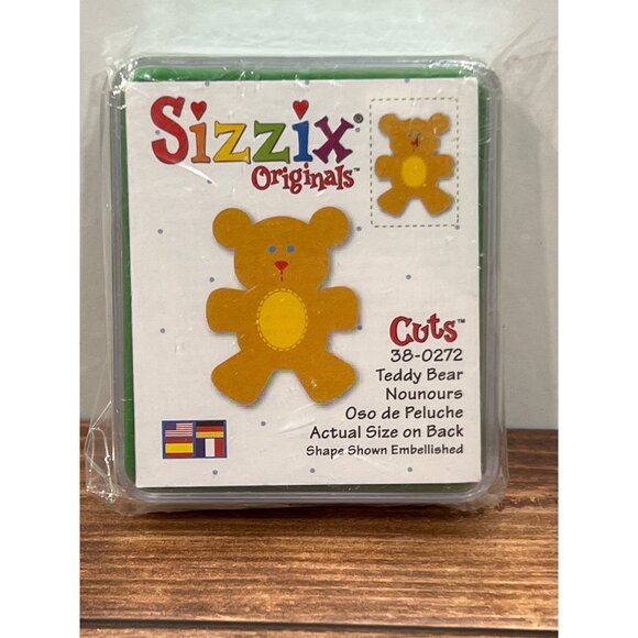 Sizzix Originals Teddy Bear Die Cut 38-0272 - Picture 1 of 3